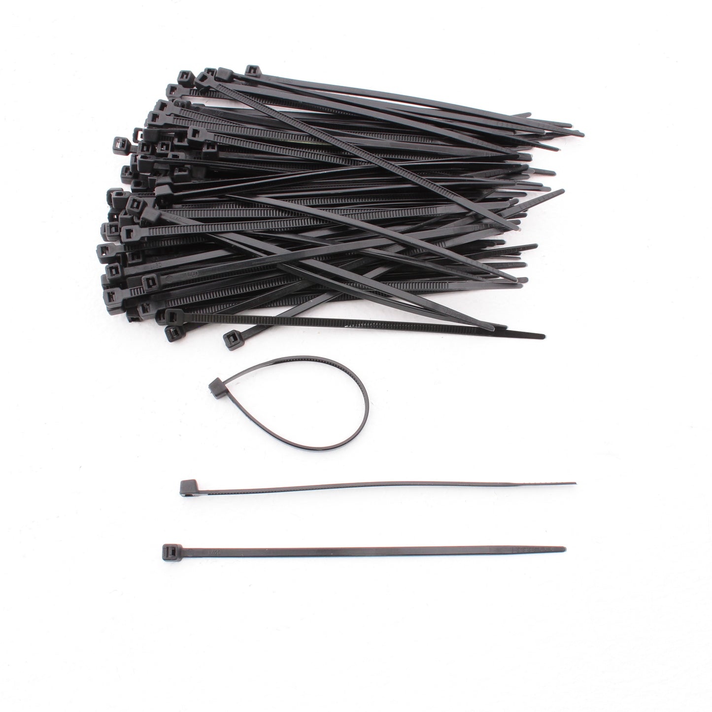 NSI 4180 4" Black Cable Tie 18Lb Tensile Strength 100 Pack