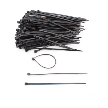 NSI 4180 4" Black Cable Tie 18Lb Tensile Strength 100 Pack