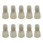 10 NSI White Easy-Twist Closed End Connectors Nylon 16-10 AWG 600V 105 C C8-N
