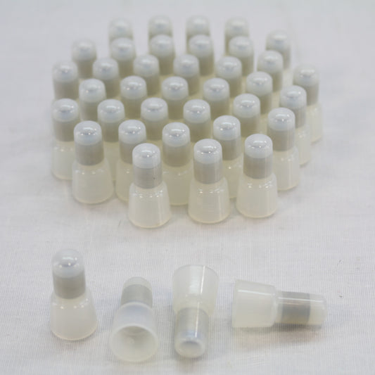 40 NSI White Easy-Twist Closed End Connectors Nylon 16-10 AWG 600V 105 C C8-N