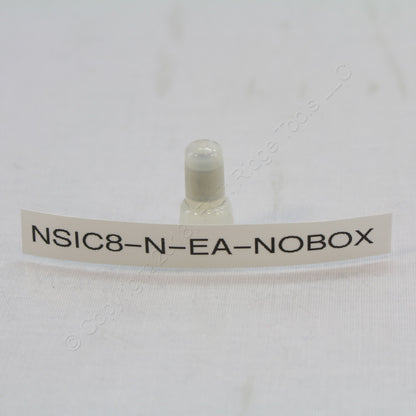 10 NSI White Easy-Twist Closed End Connectors Nylon 16-10 AWG 600V 105 C C8-N