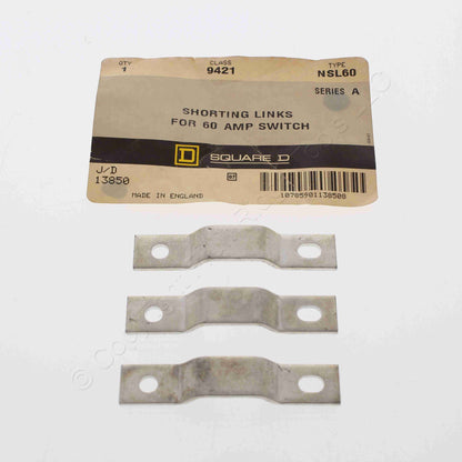 3-Pack Square D NSL60 Shorting Links for 60 AMP Switch