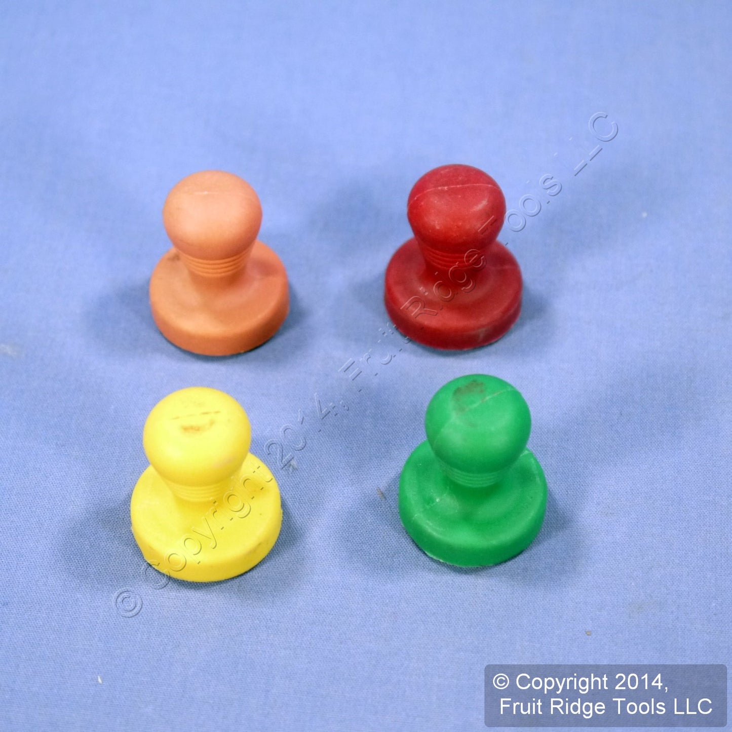 National Hardware Refrigerator Red/Green/Orange/Yellow 4 Button Magnets N302-208