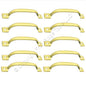 10 BakEnamel� Tan Finished Steel 4-3/4" Door Cabinet Drawer Pull Handles N117671