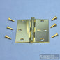 Bright Brass Finish Steel 3-1/2" Removable Pin Interior Door Hinge N190-082