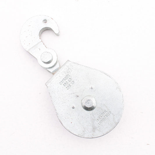 National Hardware N229-005 Zinc Plated Steel 3" Swivel Hook Single Pulley 3223BC