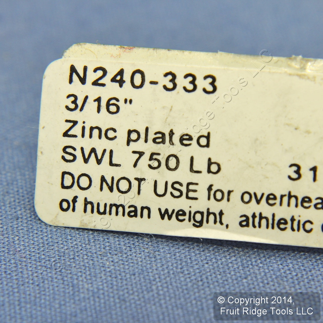 Chain Link Replacement RePair Cold Shut Zinc Plated Steel 3/16" 3153BC N240-333
