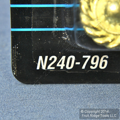2 National Hardware Brass Zinc Die-Cast 3/4" Decoratortive Knobs V1862 N240-796