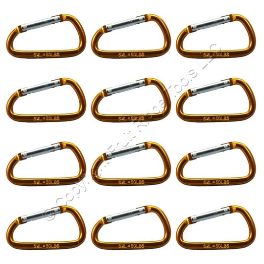 12 National Hardware Orange 2-3/8" Interlocking Spring Snaps 50-lb TP3113BC