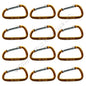 12 National Hardware Orange 2-3/8" Interlocking Spring Snaps 50-lb TP3113BC