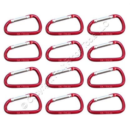 12 National Hardware Red 2-3/8" Interlocking Spring Snaps 50-lbs TP3113BC
