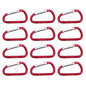 12 National Hardware Red 2-3/8" Interlocking Spring Snaps 50-lbs TP3113BC
