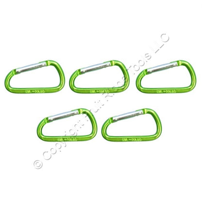 5 National Hardware Green 2-3/8" Interlocking Spring Snaps 50-lbs TP3113BC