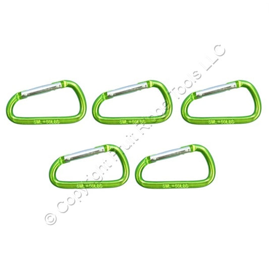 5 National Hardware Green 2-3/8" Interlocking Spring Snaps 50-lbs TP3113BC