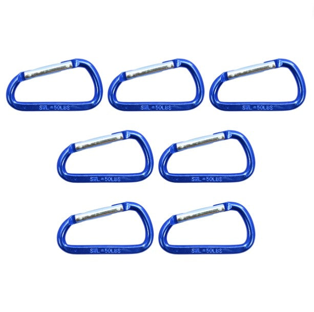 7 National Hardware Blue 2-3/8" Interlocking Spring Snaps 50-lbs TP3113BC