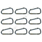 9 National Hardware Silver 2-3/8" Interlocking Spring Snaps 50-lb TP3113BC