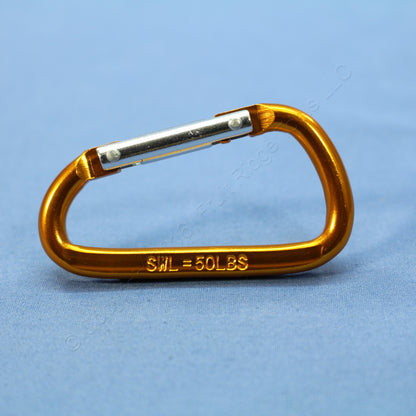 12 National Hardware Orange 2-3/8" Interlocking Spring Snaps 50-lb TP3113BC