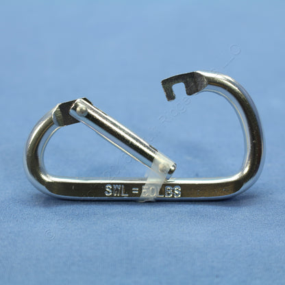 9 National Hardware Silver 2-3/8" Interlocking Spring Snaps 50-lb TP3113BC