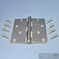 National N325-282 Satin Nickel Finish Steel 4" Removable Pin Interior Door Hinge
