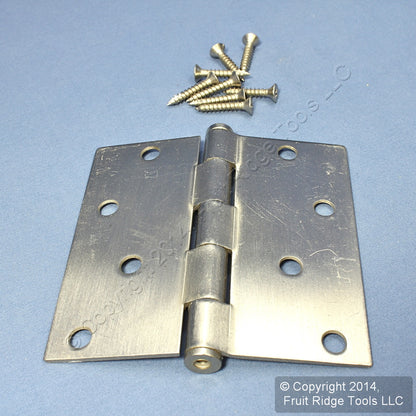 National N325-282 Satin Nickel Finish Steel 4" Removable Pin Interior Door Hinge