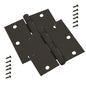 National Hardware N326-975 Bronze Oil Rubbed Steel 3.5" Hinge Removable Pin 2pcs