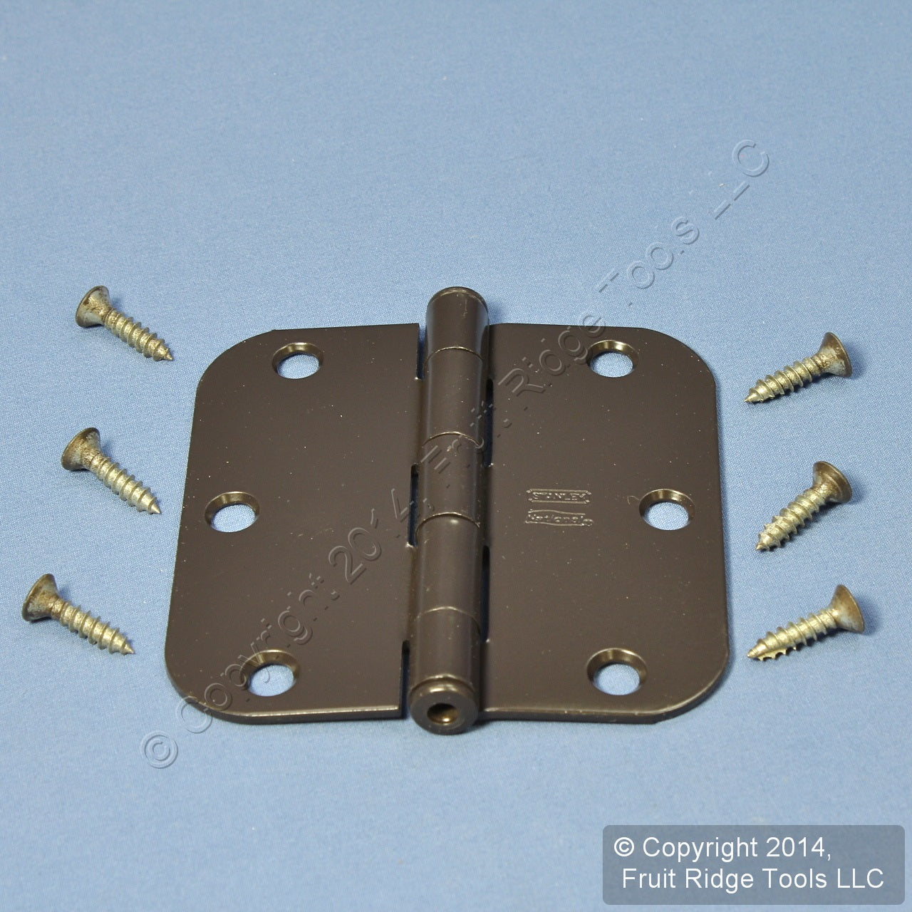 Oil Rubbed Bronze Steel Round Corner 3.5" Interior Door Hinge Hardware N331-587