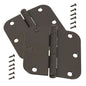 National Hardware N331-587 Bronze Oil Rubbed Steel Round Corner 3.5" Hinge 2Pack