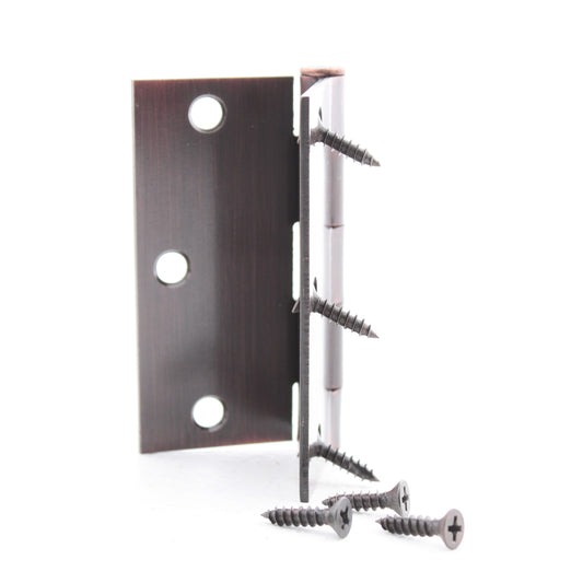 National N336-792 Antique Bronze 3.5" Removable Pin Cabinet Door Butt Hinge