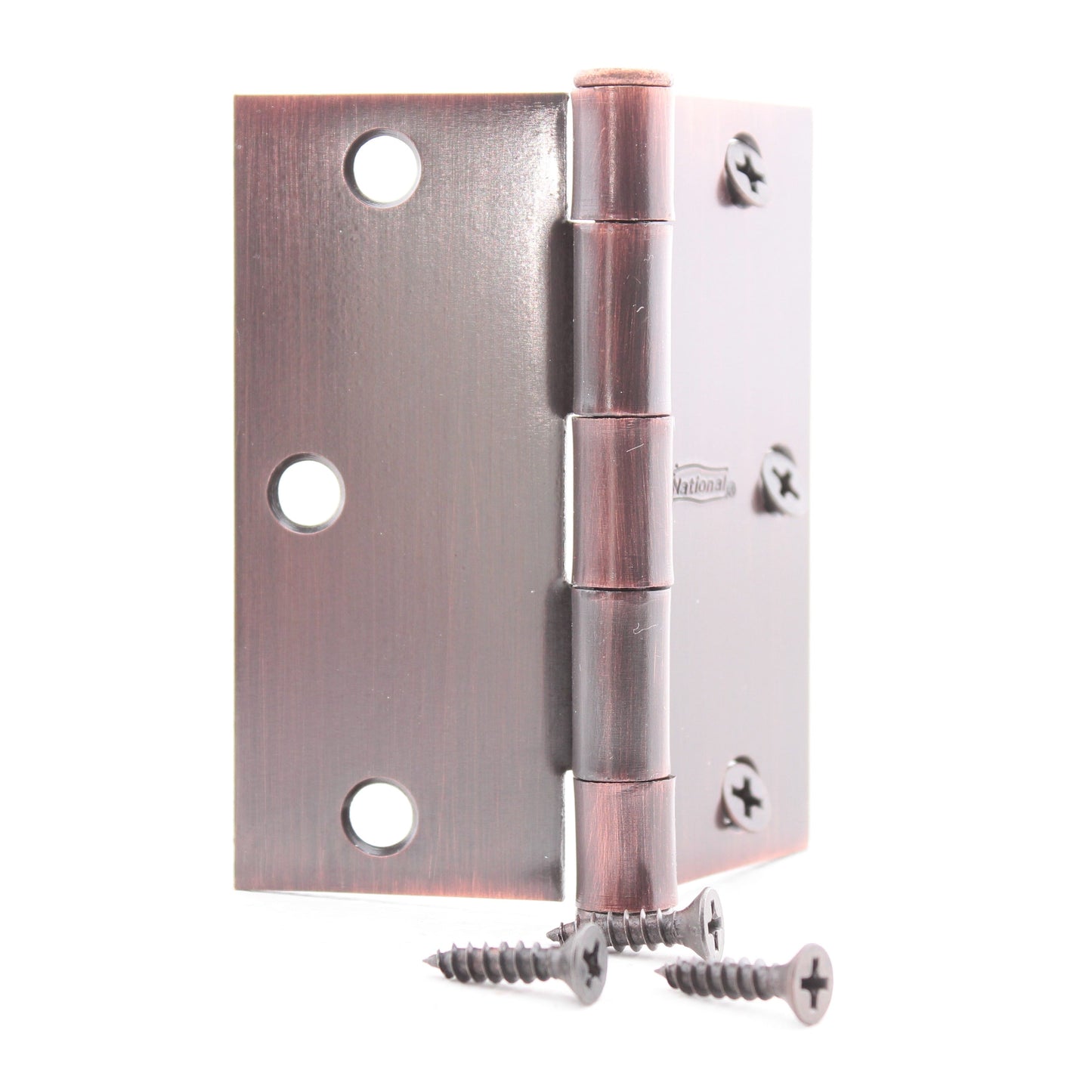 National N336-792 Antique Bronze 3.5" Removable Pin Cabinet Door Butt Hinge