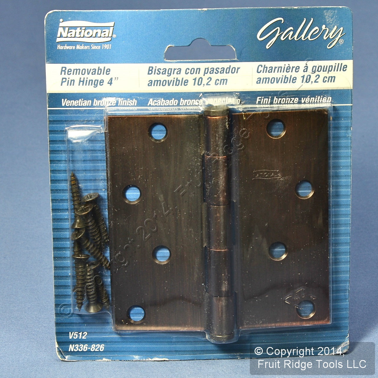 Antique Bronze Steel 4" Removable Pin Modern Cabinet Door Butt Hinge N336-826
