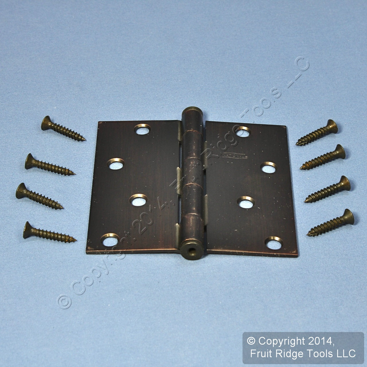 Antique Bronze Steel 4" Removable Pin Modern Cabinet Door Butt Hinge N336-826