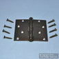 Antique Bronze Steel 4" Removable Pin Modern Cabinet Door Butt Hinge N336-826