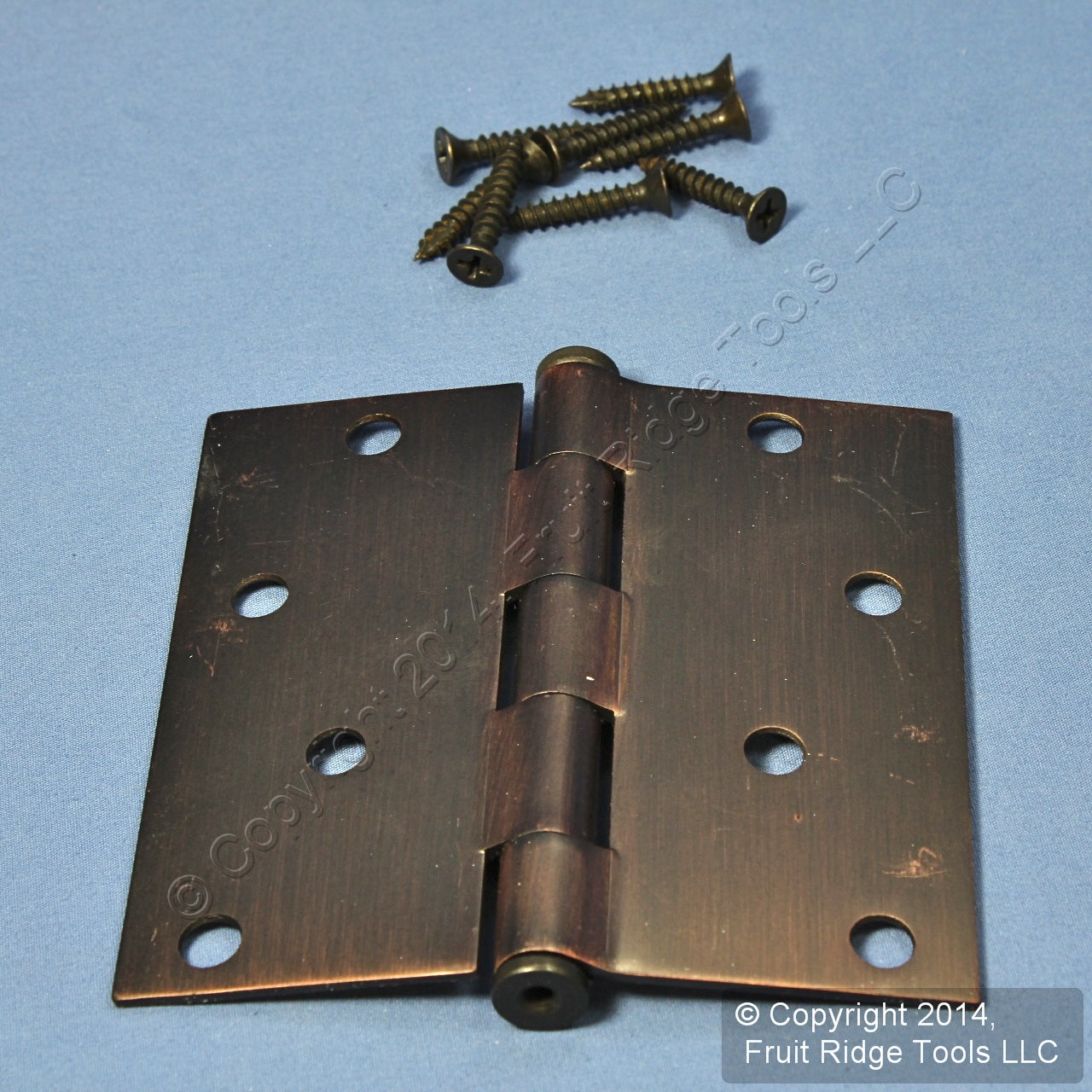 Antique Bronze Steel 4" Removable Pin Modern Cabinet Door Butt Hinge N336-826