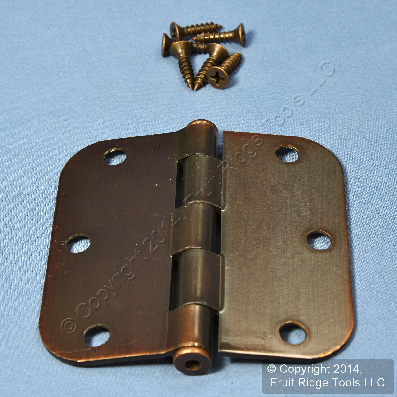 Antique Bronze Steel Round Corner 3-1/2" Interior Door Hinge Hardware N336-909