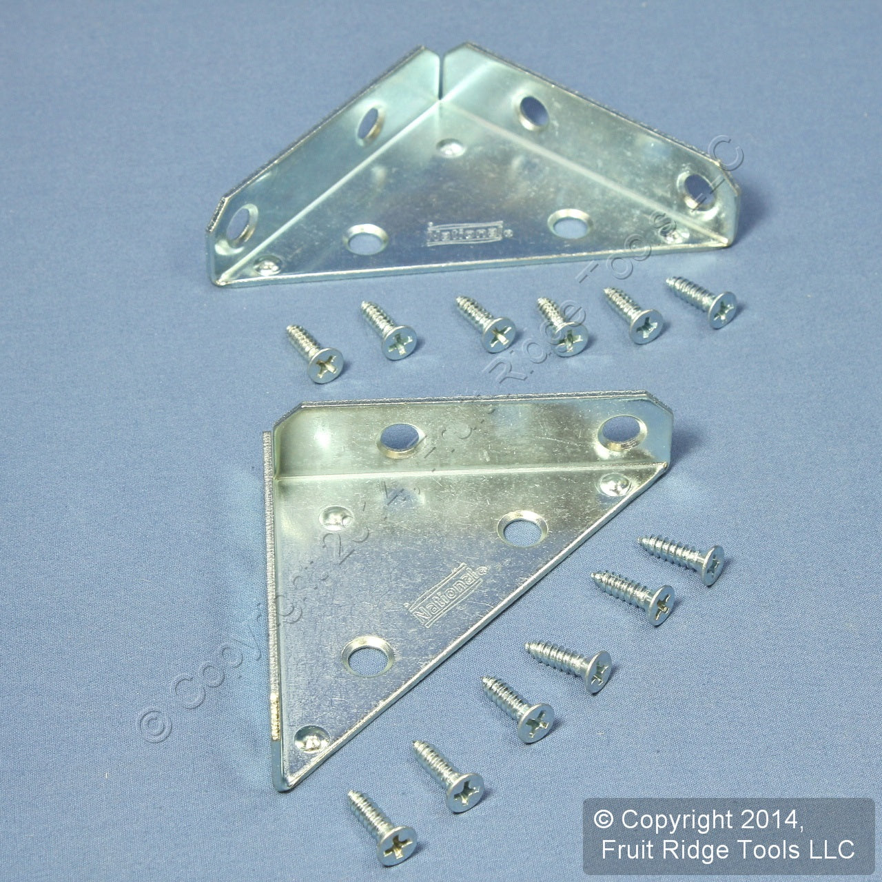 National Hardware N337-683 Zinc Plated 3" Heavy Duty Corner Joint Braces 2pcs