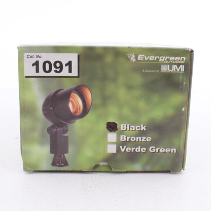 Evergreen 1091 Black Outdoor Yard Walkway Path Guide Light