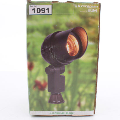 Evergreen 1091 Black Outdoor Yard Walkway Path Guide Light