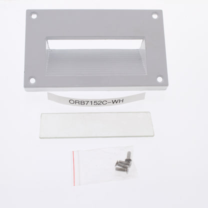 Orbit 7152C-Wh Step White Powder Coat Light Face Plate