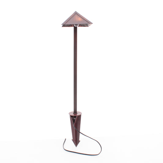Solid Orbit Brass Path Light 12V Bayonet Antique Bronze B107-AZ