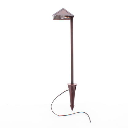 Solid Orbit Brass Path Light 12V Bayonet Antique Bronze B107-AZ