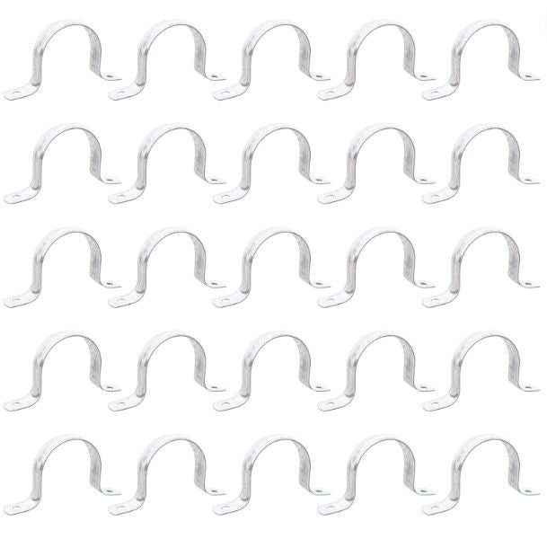 OZ-Gedney THR-250S 2-1/2" 2 Hole Zinc Plated Steel Straps 25-Pack