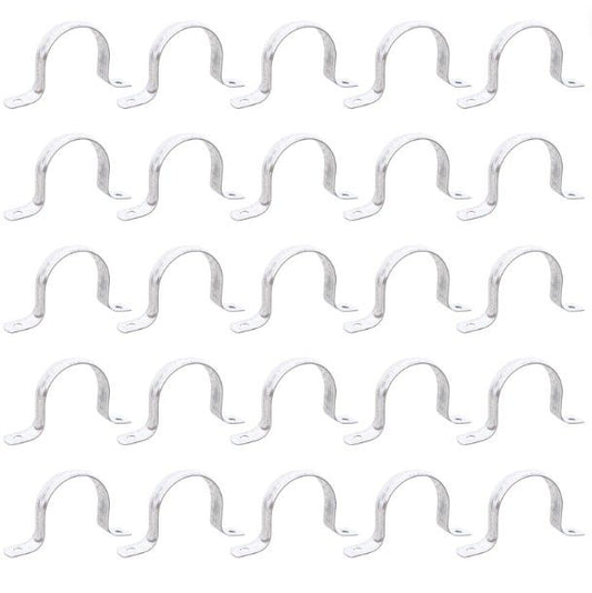 OZ-Gedney THR-250S 2-1/2" 2 Hole Zinc Plated Steel Straps 25-Pack