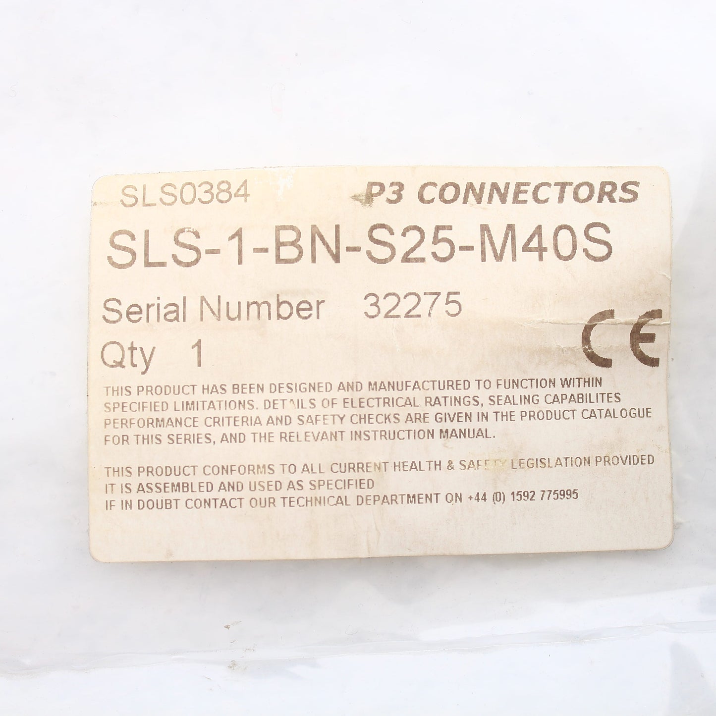 P3 SLS-1-BN-S25-M40S Brown Connectors Phase 3 Powersafe Male Source Line 1 Set