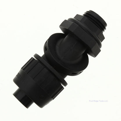 Hubbell 1/2" SwivelLok Liquid Tight Conduit Fitting NM 0-90 Adjustable PS0509NBK
