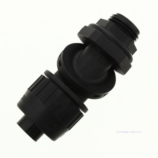 Hubbell 1/2" SwivelLok Liquid Tight Conduit Fitting NM 0-90 Adjustable PS0509NBK