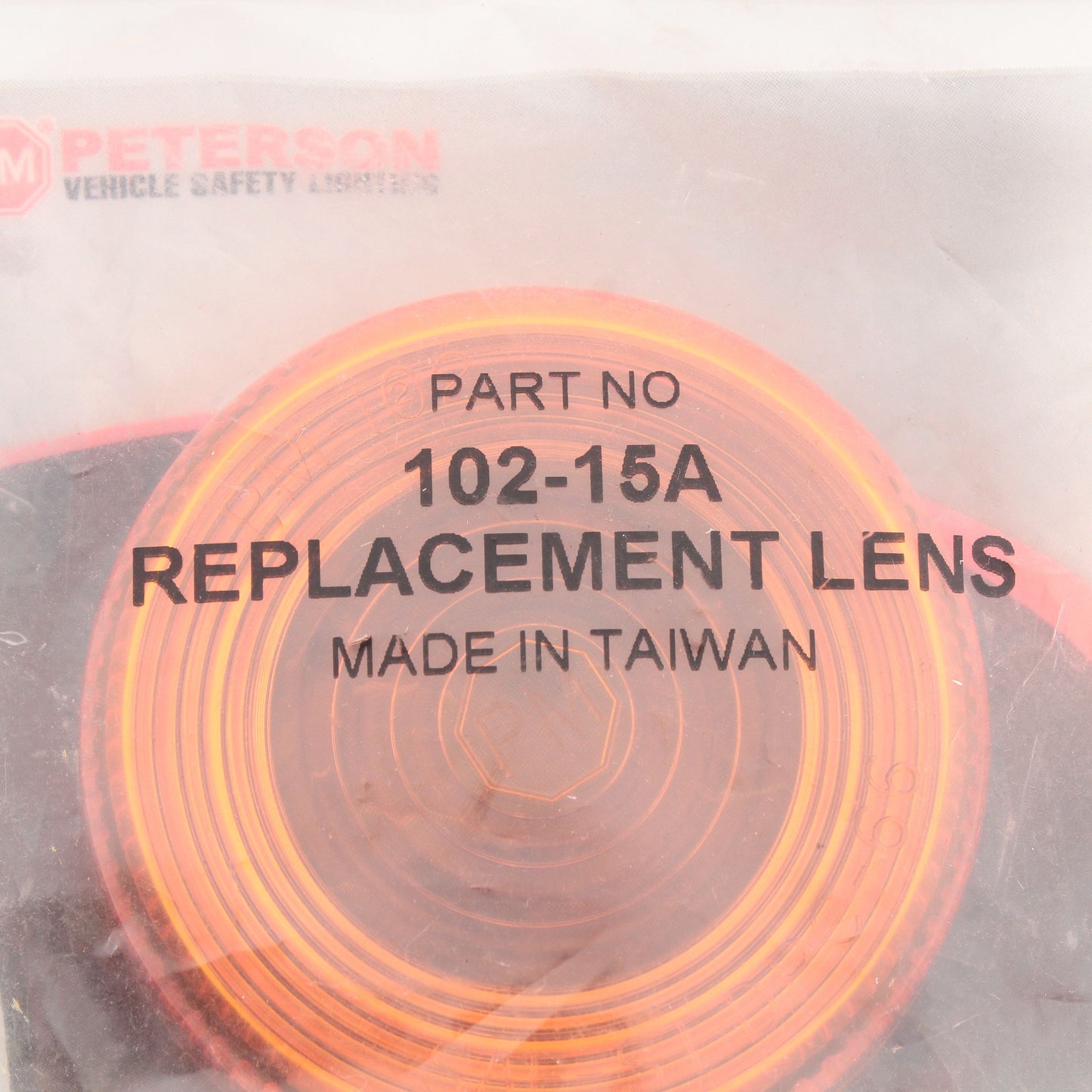 Peterson 102-15A Amber 2-7/8" Round Side Marker/Clearance Lens Cover Replacement