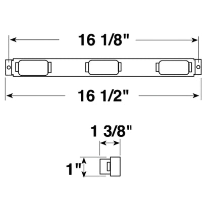 107-3A Almond Peterson Amber Identification Mini-light Bar
