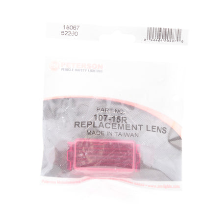 Peterson Red Replacement Lens for V107A/107-3A Clearance Side Marker Light Bar