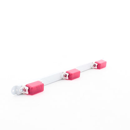 Peterson 107-3R Red Incandescent ID Bar 3-Light Mini White 16.63" x 1.42"