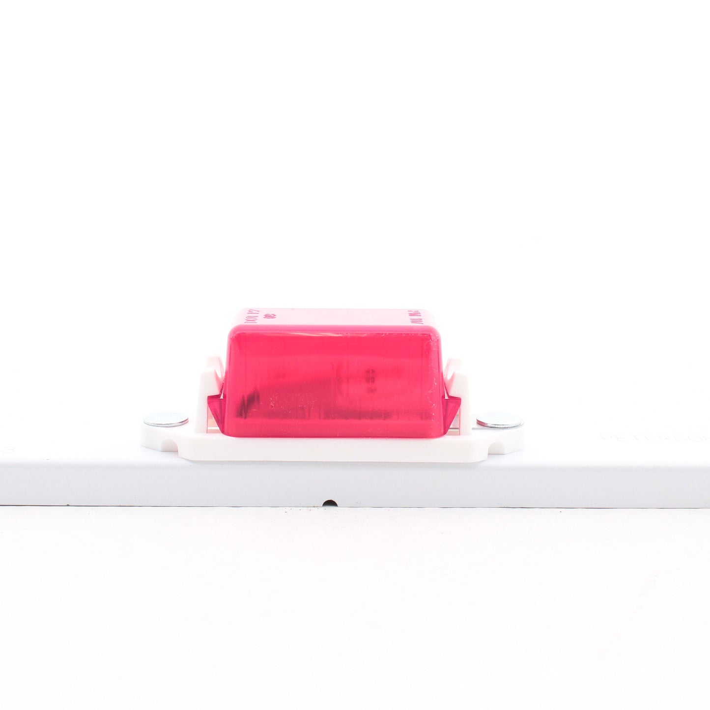 Peterson 107-3R Red Incandescent ID Bar 3-Light Mini White 16.63" x 1.42"